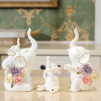 Nordic Creative ceramics Elephant family Crafts ornaments Modern home decorations Cartoon Children's room gift figurines
Nordic Creative ceramics Elephant family Crafts ornaments Modern home decorations Cartoon Children's room gift figurines