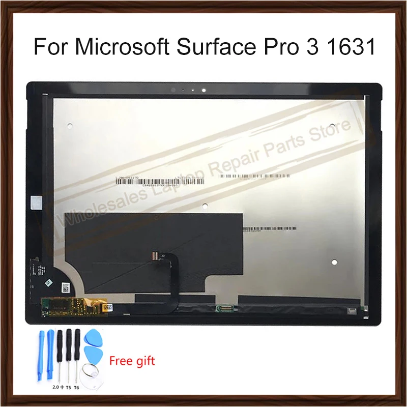 

Original For Microsoft Surface Pro 3 1631 Full LCD Touch Screen Digitizer TOM12H20 v1.1 v1.0 LTL120QL01 003 For Pro3 lcd Display