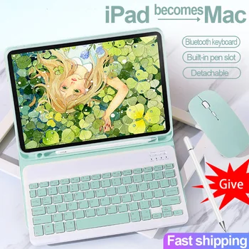 Bluetooth Keyboard Mouse For iPad Pro 12.9 Case 2020 2018 pro 11 cases with keyboard Smart Leather Funda Coque Cover
Bluetooth Keyboard Mouse For iPad Pro 12.9 Case 2020 2018 pro 11 cases with keyboard Smart Leather Funda Coque Cover