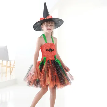 Halloween Cosplay Spider Pumpkin Character Cosplay Clothes Children Makeup Dance Skirt Girl's Princess Dress Wizard Costumes
Halloween Cosplay Spider Pumpkin Character Cosplay Clothes Children Makeup Dance Skirt Girl's Princess Dress Wizard Costumes