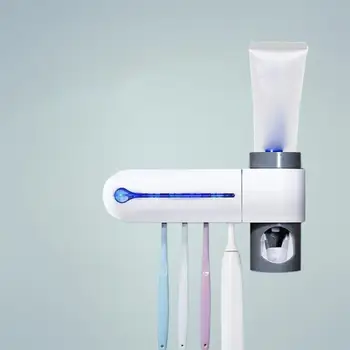 2 in 1 UV Light Ultraviolet Toothbrush Sterilizer Toothbrush Holder Automatic Toothpaste Squeezers Dispenser Bathroom Set
2 in 1 UV Light Ultraviolet Toothbrush Sterilizer Toothbrush Holder Automatic Toothpaste Squeezers Dispenser Bathroom Set