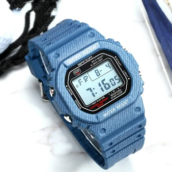 Men's Denim Sports Waterproof Couple Watch Waterproof Luminous Multi-Function Watch
Men's Denim Sports Waterproof Couple Watch Waterproof Luminous Multi-Function Watch