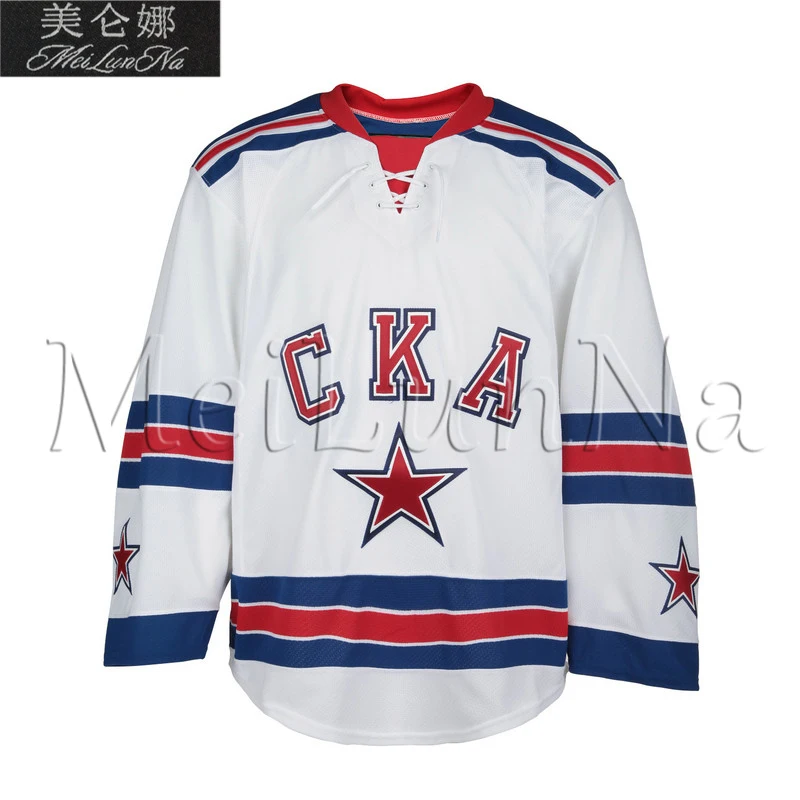 

MeiLunNa Customize CKA SKA Saint Petersburg Jerseys 13 Pavel Datsyuk 17 Ilya Kovalchuk 30 Igor Shestyorkin Sewn On Any Name NO.