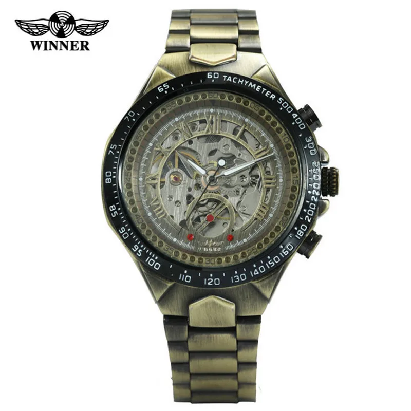 New Style Winner Europe And America Style Men Fashion Casual Bronze Retro Hollow out Automatic Machine Watch
New Style Winner Europe And America Style Men Fashion Casual Bronze Retro Hollow out Automatic Machine Watch