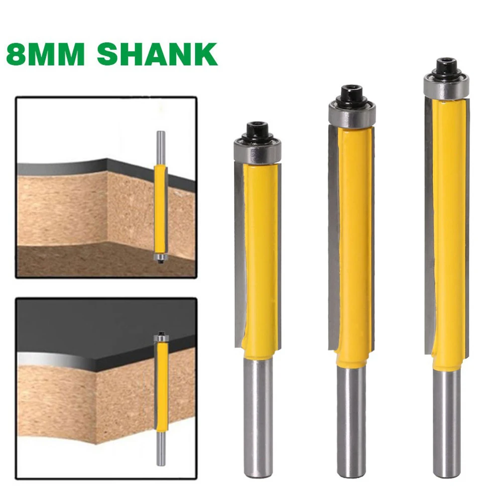 1pc 8mm Shank 2" Flush Router with Bearing for Wood Template Pattern Carbide Milling for Wood
1pc 8mm Shank 2" Flush Router with Bearing for Wood Template Pattern Carbide Milling for Wood