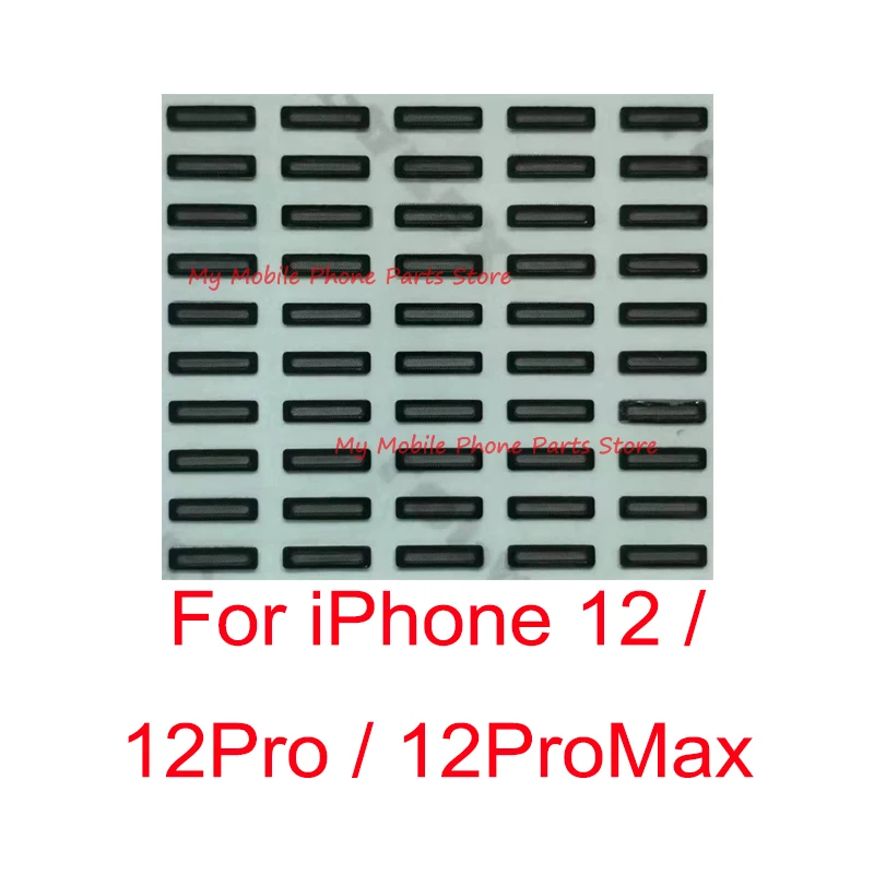 50 PCS Earpiece Mesh For iPhone 12 / 12 Pro / 12 Pro Max Ear Speaker Grills Sticker Net Tape Sticker Repair Spare Parts
50 PCS Earpiece Mesh For iPhone 12 / 12 Pro / 12 Pro Max Ear Speaker Grills Sticker Net Tape Sticker Repair Spare Parts