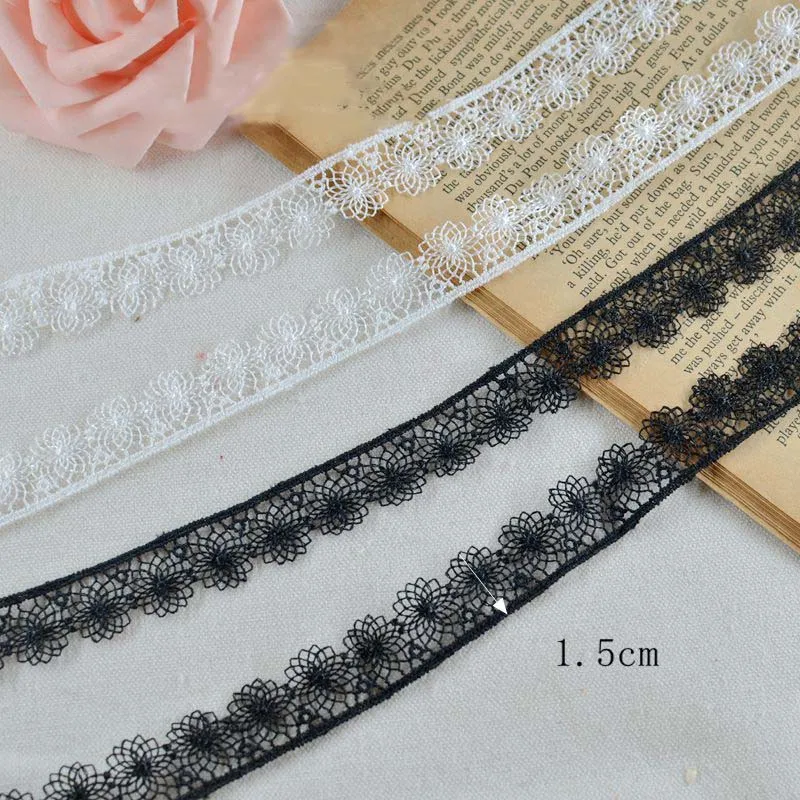 10Meter White Black Lace Trim Flowers Embellishment Ribbon DIY Patchwork Handmake Crafts for Clothing Garment Sewing Accessories
10Meter White Black Lace Trim Flowers Embellishment Ribbon DIY Patchwork Handmake Crafts for Clothing Garment Sewing Accessories