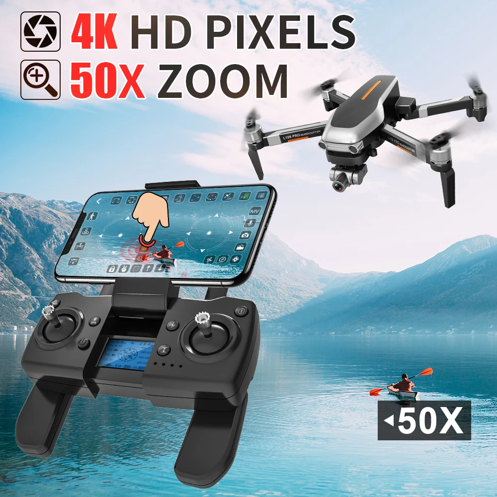 Professional L109PRO GPS Drone with 4K camera Brushless 2-AXIS RC Drone Quadcopter 5G FPV 1200m distance VS SG906PRO B4W F11PRO
Professional L109PRO GPS Drone with 4K camera Brushless 2-AXIS RC Drone Quadcopter 5G FPV 1200m distance VS SG906PRO B4W F11PRO