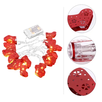 1 Pc Durable Light Ornament Wrought Iron LED Lamp String without Battery (Red) 
1 Pc Durable Light Ornament Wrought Iron LED Lamp String without Battery (Red)