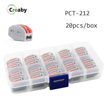 20PCS PCT 212 Wiring Connector 2Pins Universal Compact Wiring Terminial Push In Conductor Terminial Block Leavel 0.08-2.5mm
20PCS PCT 212 Wiring Connector 2Pins Universal Compact Wiring Terminial Push In Conductor Terminial Block Leavel 0.08-2.5mm