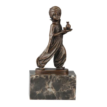 Arabian Teenager Bronze Statue Child Boy Sculpture Antique Figurine Art Children Room Decor 
Arabian Teenager Bronze Statue Child Boy Sculpture Antique Figurine Art Children Room Decor