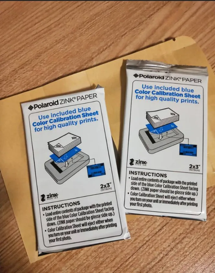 polaroid zip color calibration sheet