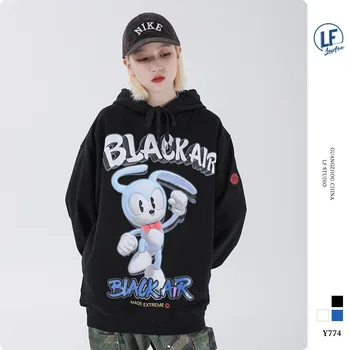 LawFoo fall/winter 2020 new national fashion Men's cartoon animal letter printing men's loose hooded sweater
LawFoo fall/winter 2020 new national fashion Men's cartoon animal letter printing men's loose hooded sweater