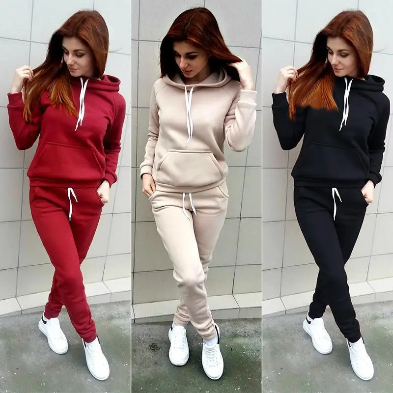 Spring and Autumn Lady Leisure 2 Piece Set Outdoor Women Hoodie + Tracksuit Autumn Warm Ladies Sports Suit Hooded Fleece
Spring and Autumn Lady Leisure 2 Piece Set Outdoor Women Hoodie + Tracksuit Autumn Warm Ladies Sports Suit Hooded Fleece