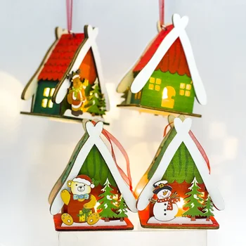 Christmas Tree Decoration Glowing Small Wood House Ornament For Home Hanging Ornaments Holiday Kid Gift Party Supplies
Christmas Tree Decoration Glowing Small Wood House Ornament For Home Hanging Ornaments Holiday Kid Gift Party Supplies