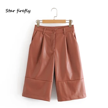 Star firefly fashion Za pants women 2020 autumn casual slim high waist pocket faux leather pants female
Star firefly fashion Za pants women 2020 autumn casual slim high waist pocket faux leather pants female