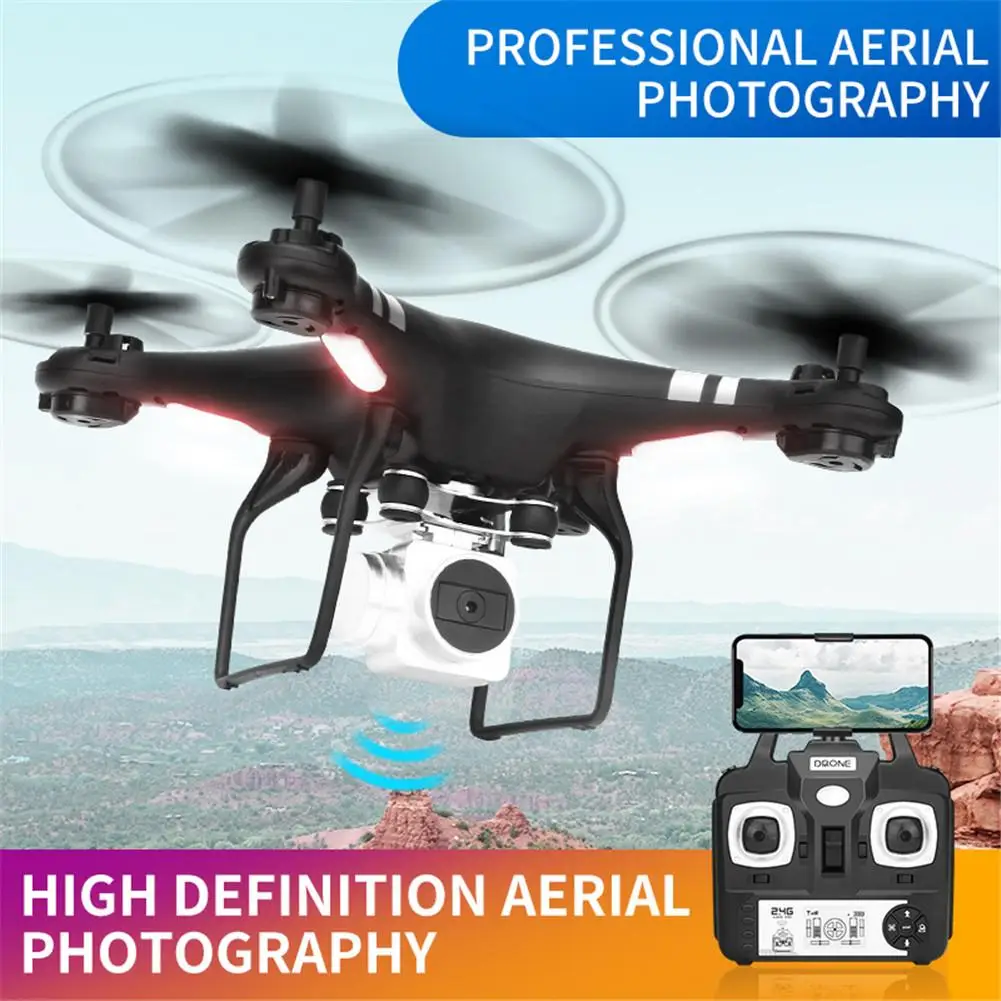 HD WIFI Quad Rotor UAV Four-axis Aircraft With Wide Angle HD 1080P Camera Live Video RC Quadcopter Drone Toys Gift
HD WIFI Quad Rotor UAV Four-axis Aircraft With Wide Angle HD 1080P Camera Live Video RC Quadcopter Drone Toys Gift
