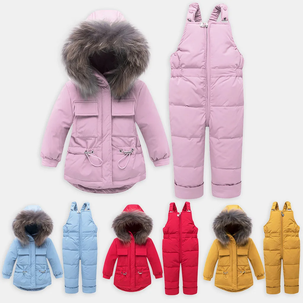 Long Sleeve Toddler Girl Clothes Winter Thick Cotton Zipper Down Coat Ski Bib Pants Suit Faux Fur Hooded Jacket Winterjas Meisje
Long Sleeve Toddler Girl Clothes Winter Thick Cotton Zipper Down Coat Ski Bib Pants Suit Faux Fur Hooded Jacket Winterjas Meisje