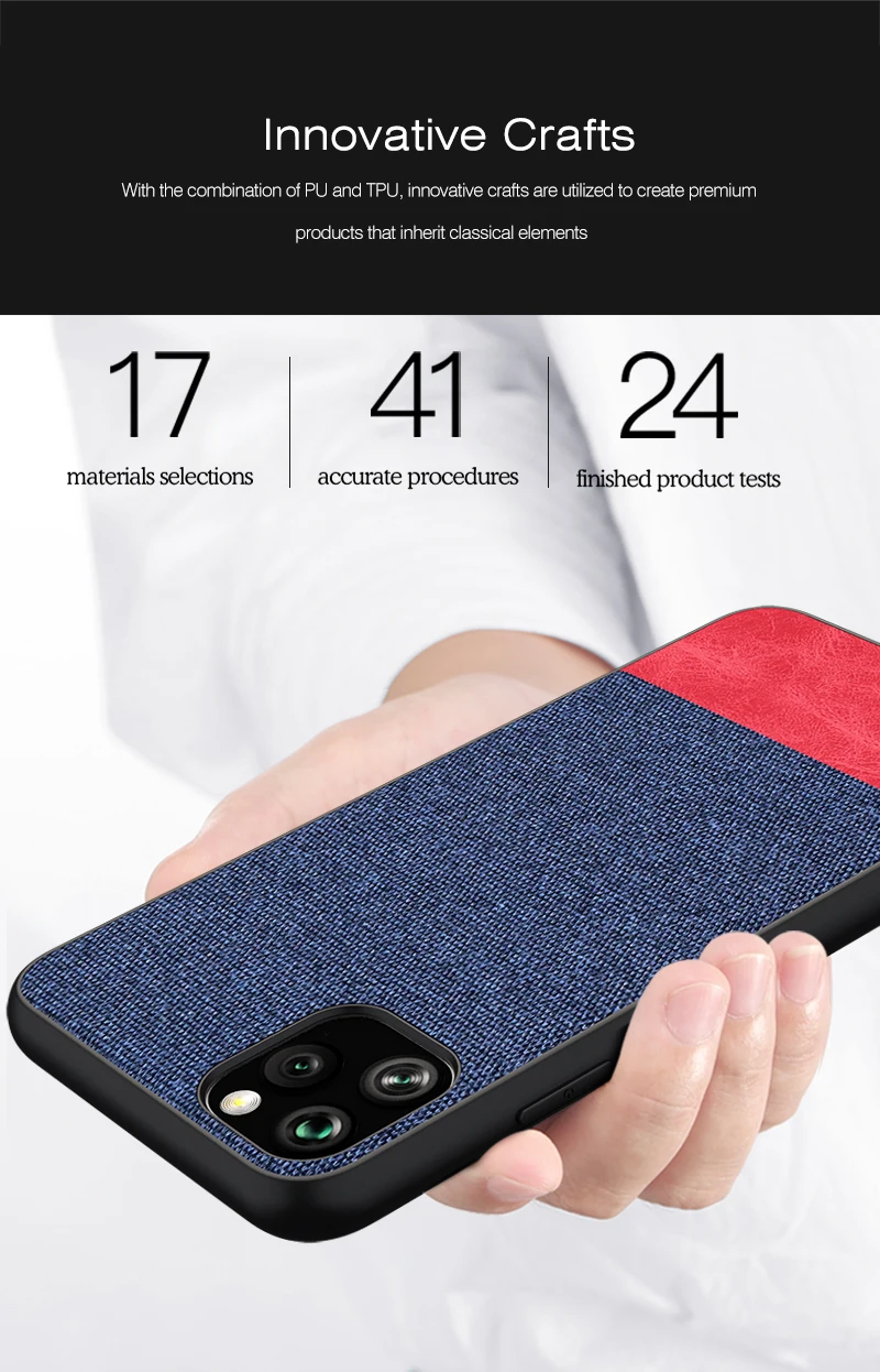 For iphone X XR XS Max 7 8 6 6s Plus Ultra Shockproof Back Cover Cloth Fabric Silicone Soft Edge Protect Case For 11 Pro Max For iphone X XR XS Max 7 8 6 6s Plus Ultra Shockproof Back Cover Cloth Fabric Silicone Soft Edge Protect Case For 11 Pro Max