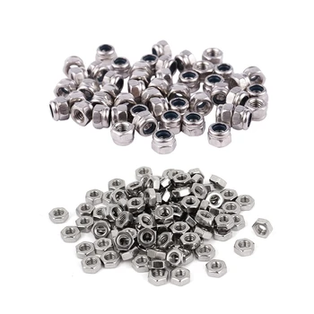 150 Pcs Hex Nuts: 50Pcs M3x0.5mm Nylock Nylon Insert Hex Lock Nuts & 100Pcs Metric M3 Hex Nuts Fastener DIN934 for Bolt
150 Pcs Hex Nuts: 50Pcs M3x0.5mm Nylock Nylon Insert Hex Lock Nuts & 100Pcs Metric M3 Hex Nuts Fastener DIN934 for Bolt