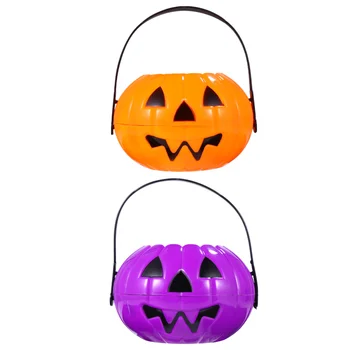 2Pcs Halloween Plastic Pumpkin Buckets Portable Candy Buckets Party Table Decors
2Pcs Halloween Plastic Pumpkin Buckets Portable Candy Buckets Party Table Decors