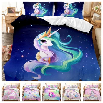 Hot Style Bedding Set 3d Digital Unicorn Printing 2/3pcs Duvet Cover Set Single Twin Double Full Queen King Bedroom Decor
Hot Style Bedding Set 3d Digital Unicorn Printing 2/3pcs Duvet Cover Set Single Twin Double Full Queen King Bedroom Decor