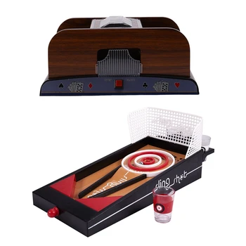 1Pcs Wooden Automatic Playing Card Pocker Shuffler & 1Pcs Ball Shot the Glass Cup Drinking Game Fun Party Toys
1Pcs Wooden Automatic Playing Card Pocker Shuffler & 1Pcs Ball Shot the Glass Cup Drinking Game Fun Party Toys