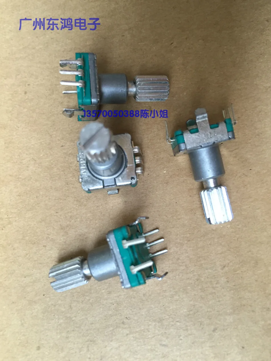 2PCS/LOT ALPS Alps EC11 encoder with switch 30, positioning number 15, pulse spot, saw tooth shaft length 17MM
2PCS/LOT ALPS Alps EC11 encoder with switch 30, positioning number 15, pulse spot, saw tooth shaft length 17MM