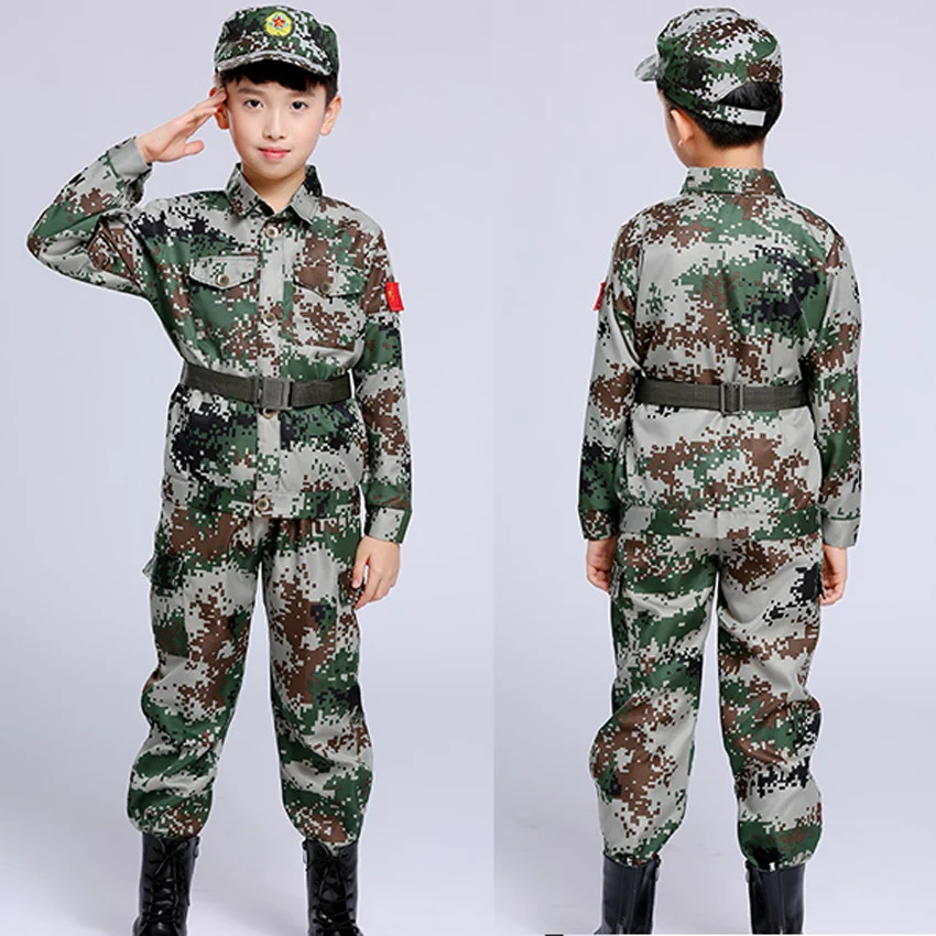 Children's Camouflage Uniforms Role-playing Military Suits for Teenagers Summer Camp Party Costumes Carnival Children's Day
Children's Camouflage Uniforms Role-playing Military Suits for Teenagers Summer Camp Party Costumes Carnival Children's Day