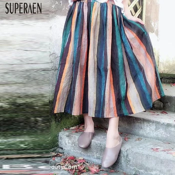 SuperAen 2020 Summer New Women Skirts Striped Wild Casual Fashion Ladies Skirts Wild Elastic Waist Europe Skirts Female
SuperAen 2020 Summer New Women Skirts Striped Wild Casual Fashion Ladies Skirts Wild Elastic Waist Europe Skirts Female