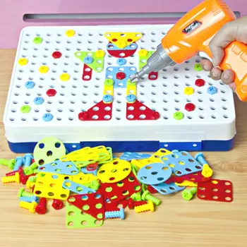Children'S Electric Drill Nut Disassembly Assembly Combination Jigsaw Hand Screw Screw Blocks Educational Toys
Children'S Electric Drill Nut Disassembly Assembly Combination Jigsaw Hand Screw Screw Blocks Educational Toys