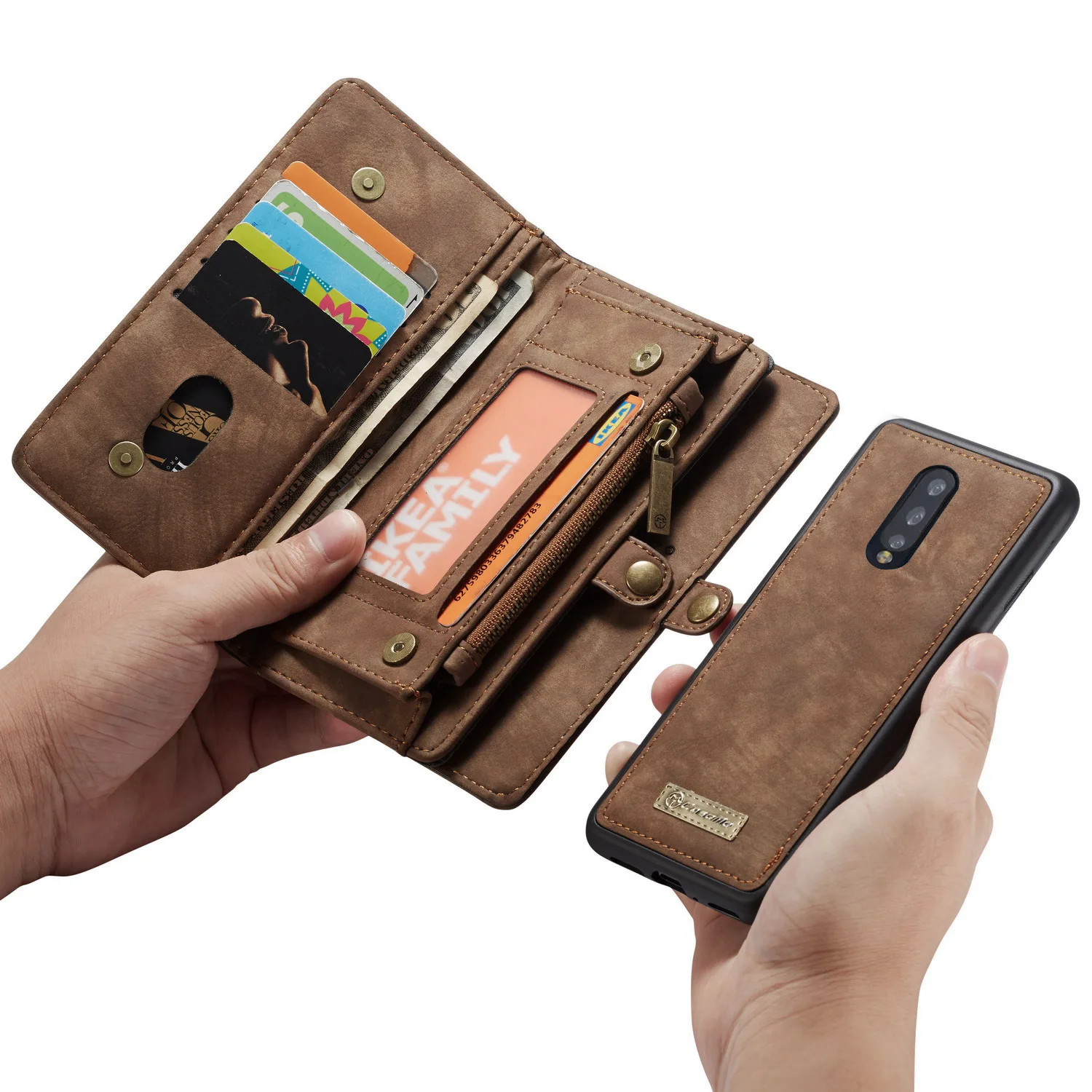 Multifunctional Split Wallet Leather Pouch Bag Cover For Oneplus 7 / One Plus 7 Pro Phone Case Money Card Pocket Zipper
Multifunctional Split Wallet Leather Pouch Bag Cover For Oneplus 7 / One Plus 7 Pro Phone Case Money Card Pocket Zipper