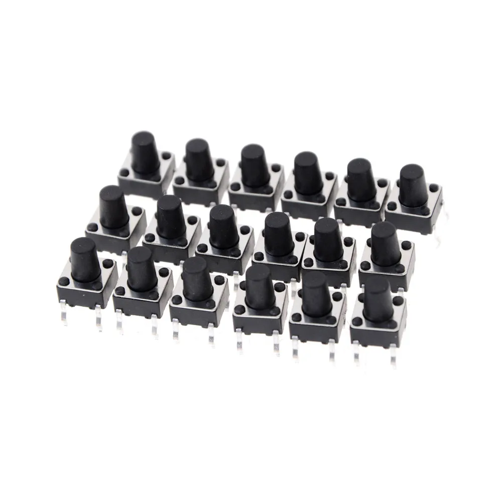 ZLinKJ HIGH Quality 50pcs/lot 6x6x12MM 4PIN G95 Tactile Tact Push Button Micro Switch Direct Self-Reset
ZLinKJ HIGH Quality 50pcs/lot 6x6x12MM 4PIN G95 Tactile Tact Push Button Micro Switch Direct Self-Reset