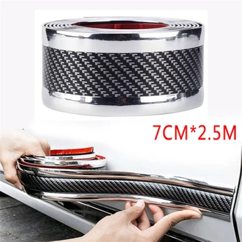 Auto Bumper Strip Car Sticker Carbon Fiber Film High Glossy Wrap Film Door Sill Protector Car Anti-collision Styling Accessories
Auto Bumper Strip Car Sticker Carbon Fiber Film High Glossy Wrap Film Door Sill Protector Car Anti-collision Styling Accessories