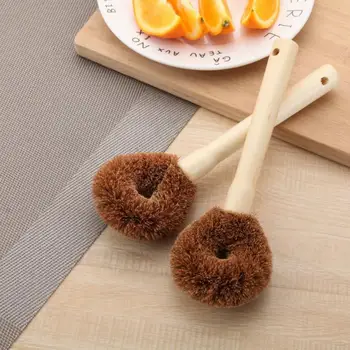 Natural Coconut Brown Non-stick Oil Long Handle Pot Brush Dishwashing Oil Cleaning Brush Can Hang Type Brush kitchen cleaning
Natural Coconut Brown Non-stick Oil Long Handle Pot Brush Dishwashing Oil Cleaning Brush Can Hang Type Brush kitchen cleaning