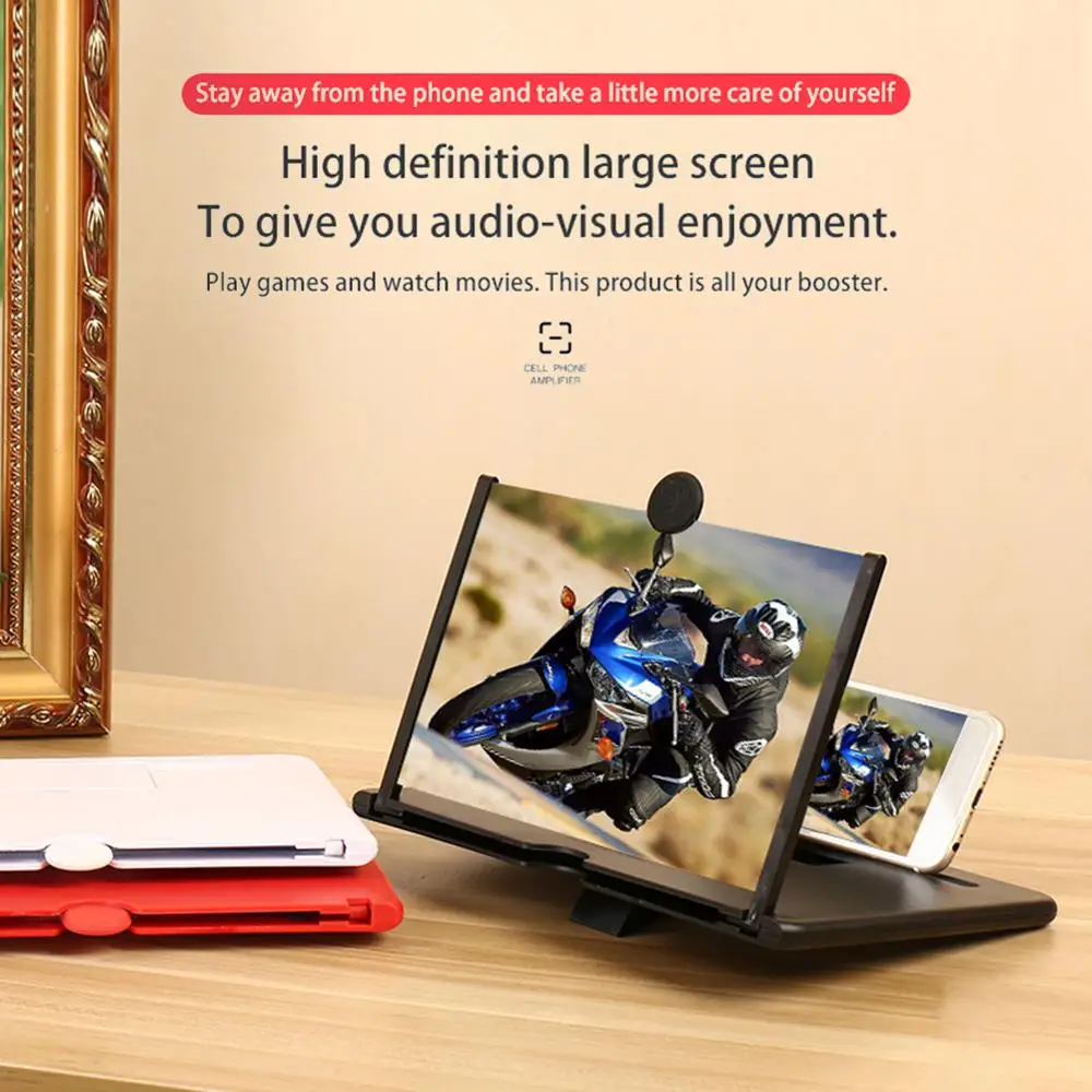 12 inch HD Screen Magnifier Video Amplifier Cell Mobile Phone Foldable 3D Zoom Enlarged Screen Expander Non-Slip Bracket Stand
12 inch HD Screen Magnifier Video Amplifier Cell Mobile Phone Foldable 3D Zoom Enlarged Screen Expander Non-Slip Bracket Stand