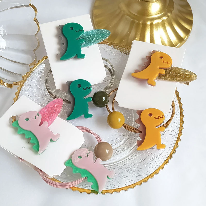 1PAIR Metal Acetate Hairpins for Hair Children's Little Dinosaur Hair Circle Cartoon Headband Rubber Band Girl Hair Accessories
1PAIR Metal Acetate Hairpins for Hair Children's Little Dinosaur Hair Circle Cartoon Headband Rubber Band Girl Hair Accessories