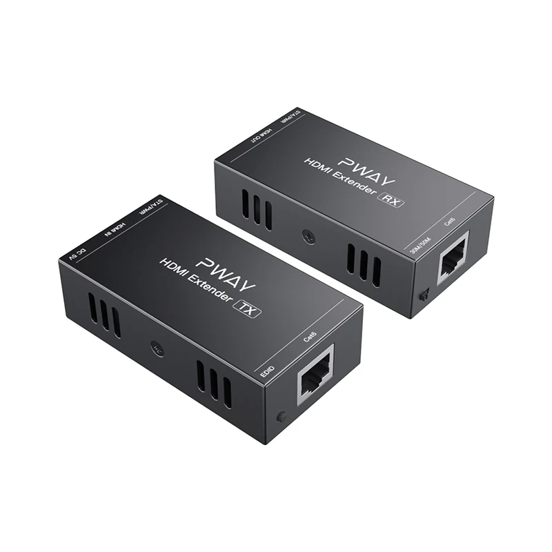 PWAY 60m HDMI extender 1080p 3D Ethernet extender for PC TV Cat5/Cat6 transmission transmitter and receiver
PWAY 60m HDMI extender 1080p 3D Ethernet extender for PC TV Cat5/Cat6 transmission transmitter and receiver