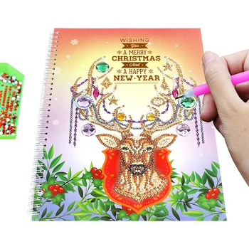 50 Pages Diamond Painting Notebook DIY Christmas moose Special Shaped Diamond Embroidery Cross Stitch A4 Notebook Diary Book
50 Pages Diamond Painting Notebook DIY Christmas moose Special Shaped Diamond Embroidery Cross Stitch A4 Notebook Diary Book