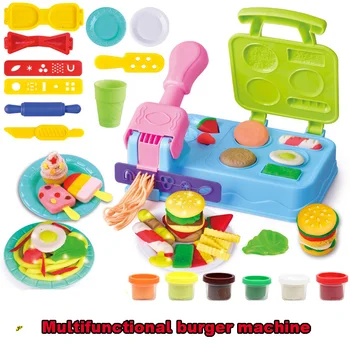 Non-toxic color mud burger machine plasticine mold tool set children's pasta machine ice cream machine Clay Mold for girl toys 
Non-toxic color mud burger machine plasticine mold tool set children's pasta machine ice cream machine Clay Mold for girl toys
