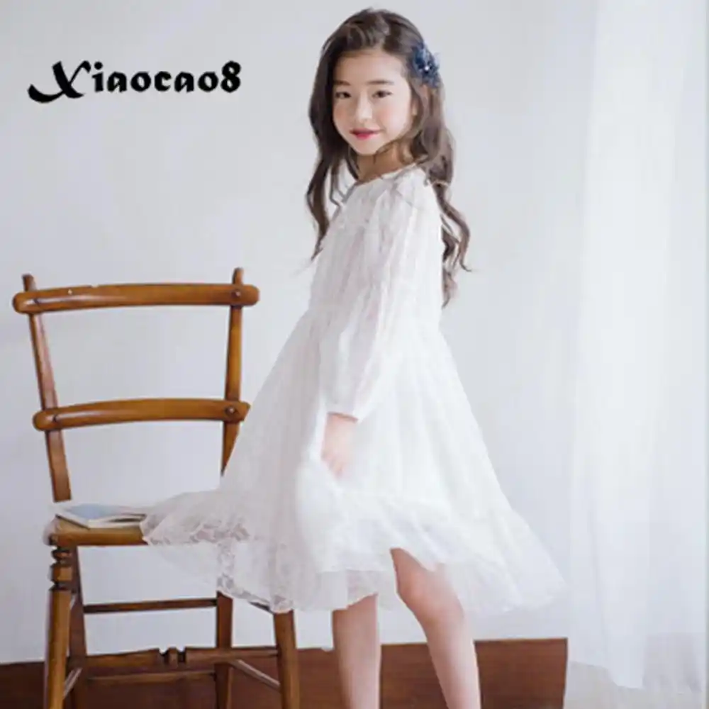long white lace summer dress