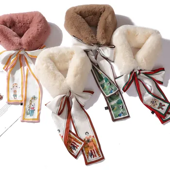 Ribbon All-Matching Striped Fur Collar Scarf Girl Autumn and Winter Plush Scarf Imitation Rabbit Fur Students Warm-Keeping
Ribbon All-Matching Striped Fur Collar Scarf Girl Autumn and Winter Plush Scarf Imitation Rabbit Fur Students Warm-Keeping