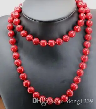10mm high quality red artificial coral round pearl necklace for women long chain long handmade gift chain silver jewelry 
10mm high quality red artificial coral round pearl necklace for women long chain long handmade gift chain silver jewelry