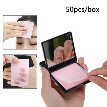 50pcs/Set Protable Facial Absorbent Paper Oil Control Wipes Green Tea Absorbing Sheet Matcha Oily Face Blotting Matting Tissue
