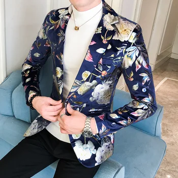 Spring Luxury Flower Print Men Blazer Hombre For Men Slim Fit Blazer Suit Jacket Casual Dress Wedding Stage Singer Coat Jacket
Spring Luxury Flower Print Men Blazer Hombre For Men Slim Fit Blazer Suit Jacket Casual Dress Wedding Stage Singer Coat Jacket