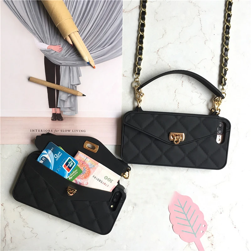 Crossbody Cell Wallet Phone Case For iPhone XS MAX Case XR X 8 7 6 6sPlus Soft Silicone Card Handbag Purse With Long Chain Cover
Crossbody Cell Wallet Phone Case For iPhone XS MAX Case XR X 8 7 6 6sPlus Soft Silicone Card Handbag Purse With Long Chain Cover