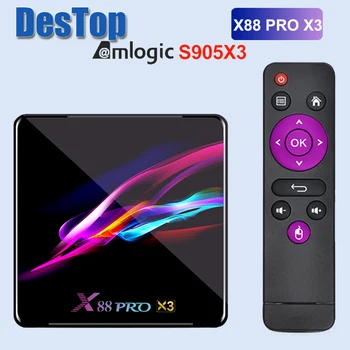 10pcs X88 pro X3 android 9.0 TV Box 4GB RAM Max 128GB ROM 64GB S905X3 4Core 5G Dual Wifi Set Top Box YouTube Smart Media Player
10pcs X88 pro X3 android 9.0 TV Box 4GB RAM Max 128GB ROM 64GB S905X3 4Core 5G Dual Wifi Set Top Box YouTube Smart Media Player