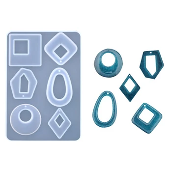 6 Grids Pendant Mold Pendant Earrings Charms Resin Jewelry Making Accessories Necklace Pendant Transparent Silicone Mould
6 Grids Pendant Mold Pendant Earrings Charms Resin Jewelry Making Accessories Necklace Pendant Transparent Silicone Mould