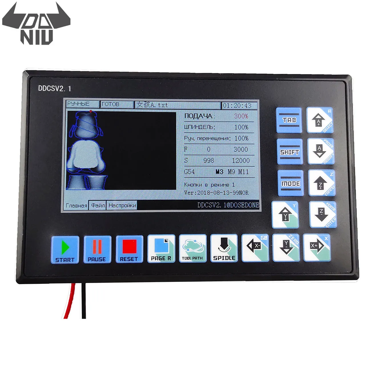DANIU DDCSV2.1 CNC Offline Controller 4Axis Replace USB MACH 3 500KHz Motion Controller for Engraving Milling Machine
DANIU DDCSV2.1 CNC Offline Controller 4Axis Replace USB MACH 3 500KHz Motion Controller for Engraving Milling Machine