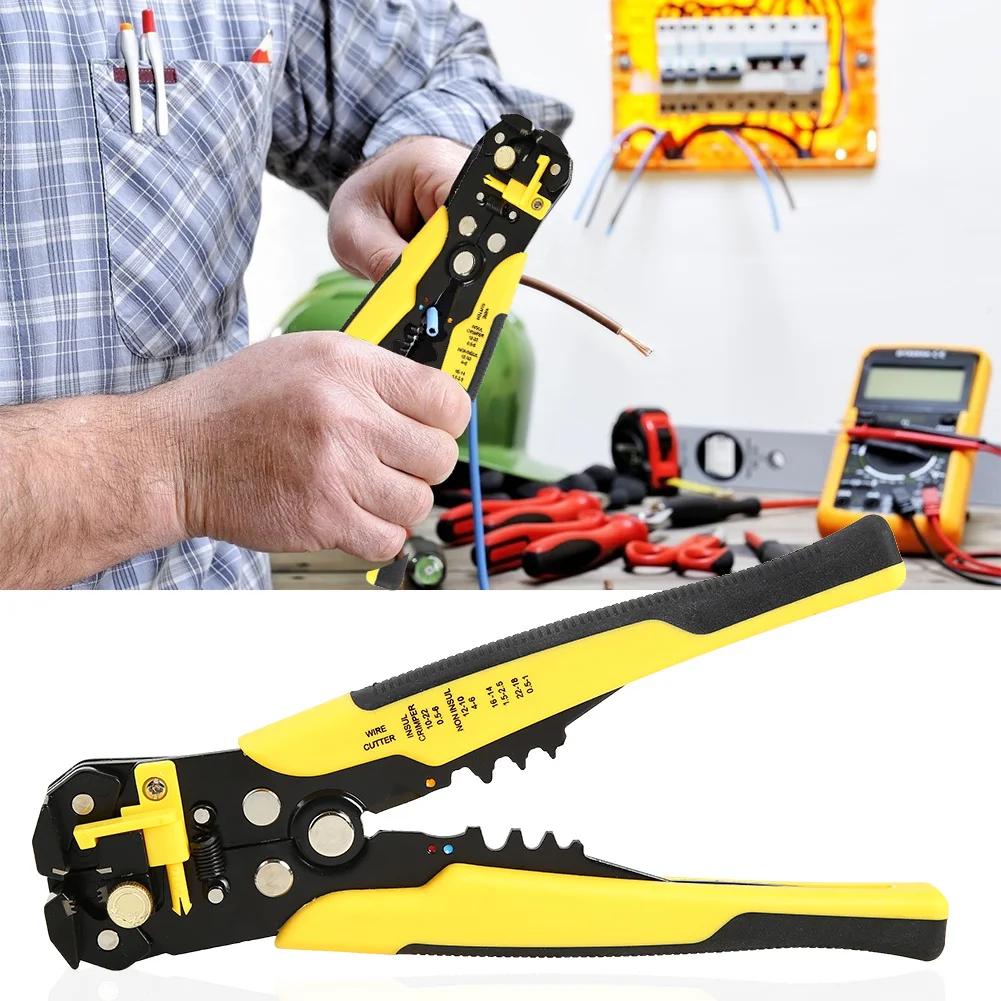 8inch Multifunctional Crimper Cable Cutter 2275 Automatic Wire Stripper Cord Peeling Stripping Tool+Terminal Kit 1set Wire Kits
8inch Multifunctional Crimper Cable Cutter 2275 Automatic Wire Stripper Cord Peeling Stripping Tool+Terminal Kit 1set Wire Kits